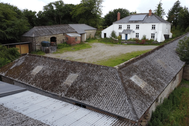 A view of historic Driver Farm, on Exmoor.