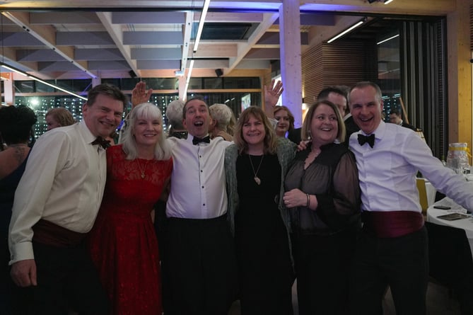 Some of the guests at the St Margaret's Hospice black tie charity ball.