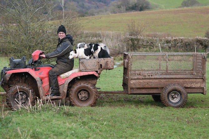 Farmer Oliver Hill in his field in Timberscombe where raw sewage has been spilling into the River Avill.