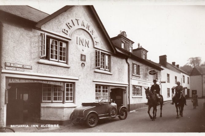 The Britannia Inn, Alcombe, in the early part of the last century.