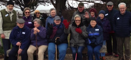 Some of the walkers who have taken part in previous Minehead Dementia Action 'Ambles'.