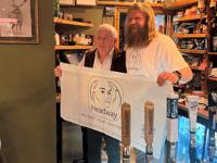 Builder's head shave for brain injury charity