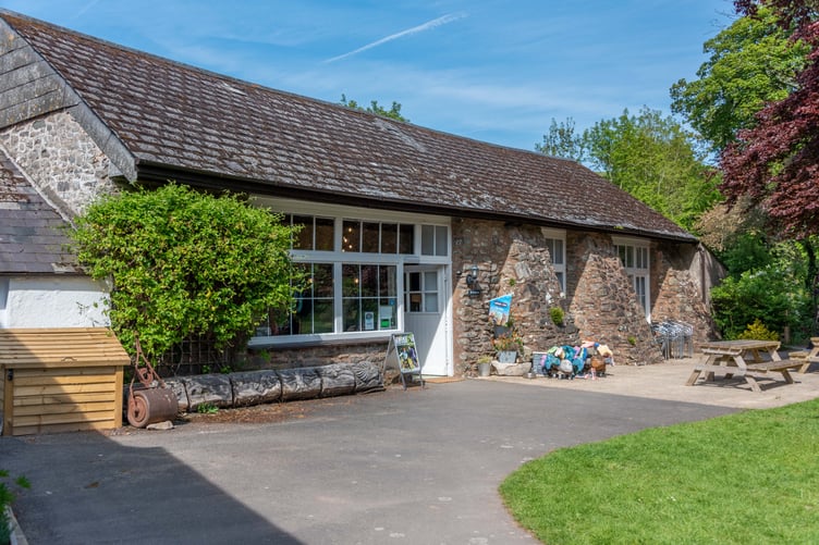 The Buttery tea room in Lorna Doone Valley, on Exmoor.