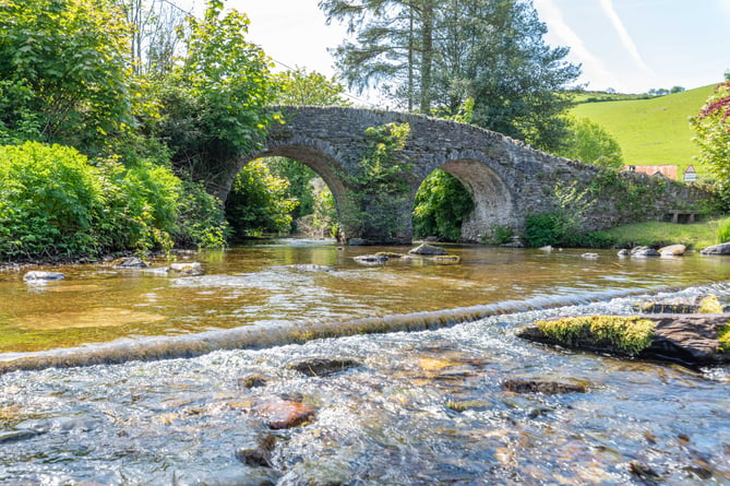 The old ford at Malmsmead, in Lorna Doone Valley, on Exmoor.