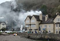 Porlock Weir Hotel forced to 'evacuate' during fire