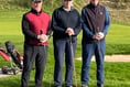 Golf club hand over two fat cheques 


