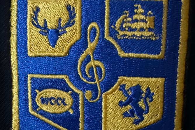 Minehead Male Voice Choir's new badge.