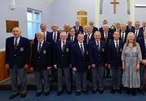 Minehead Male Voice Choir have new blazer badge and tie for 2024 season