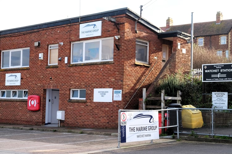Watchet Marina's office block.