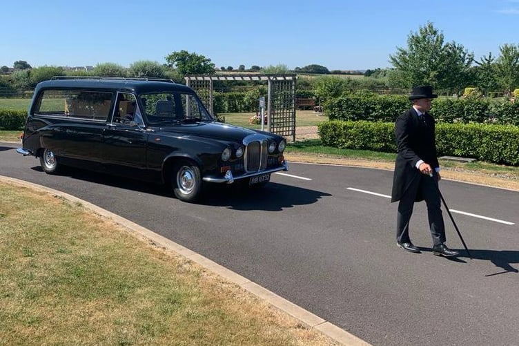 Funeral service apprentice of the year Orlando Levy at work.