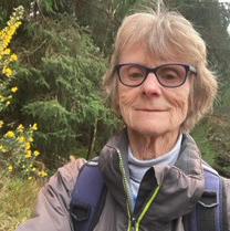 Dunster bellringer Thea Tasker, who is to climb Mount Snowdon for her 75th birthday.