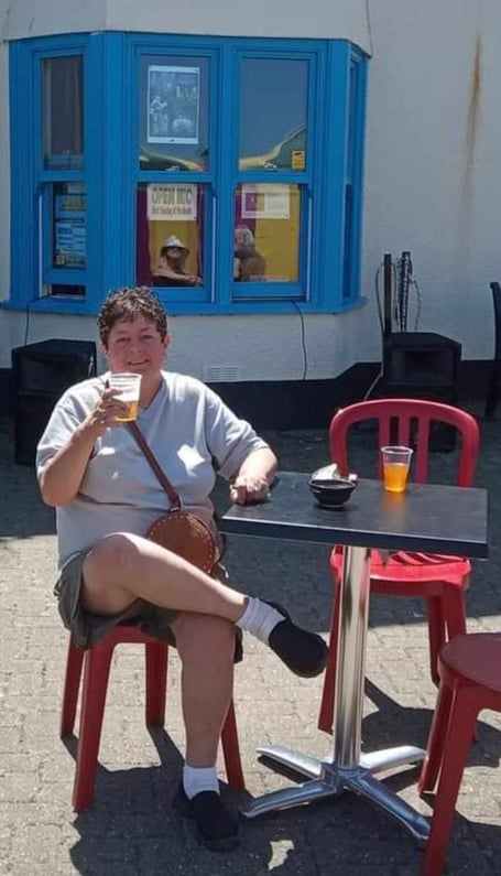 Nicky Kieley-Shier, 66, has reported suffering "daily flashbacks" after finding the body of a wanted sex offender who had been hiding in her caravan (SWNS)