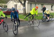 Cycling club members ride Exmoor Spring Audax
