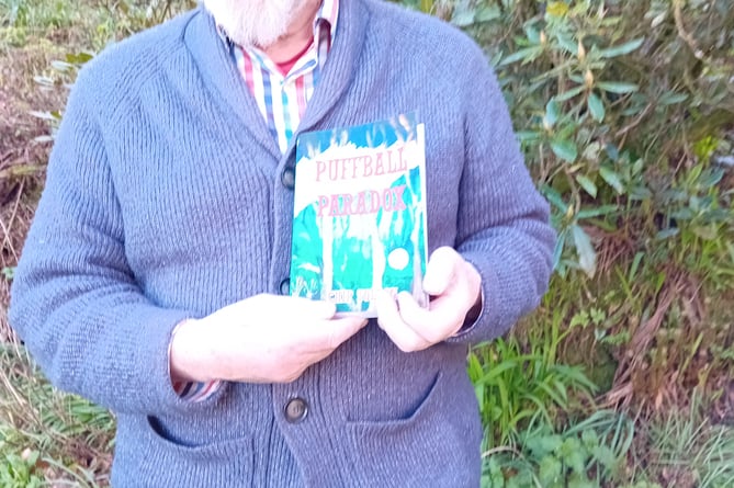 West Somerset author Chip Tolson and his latest book, Puffball Paradox