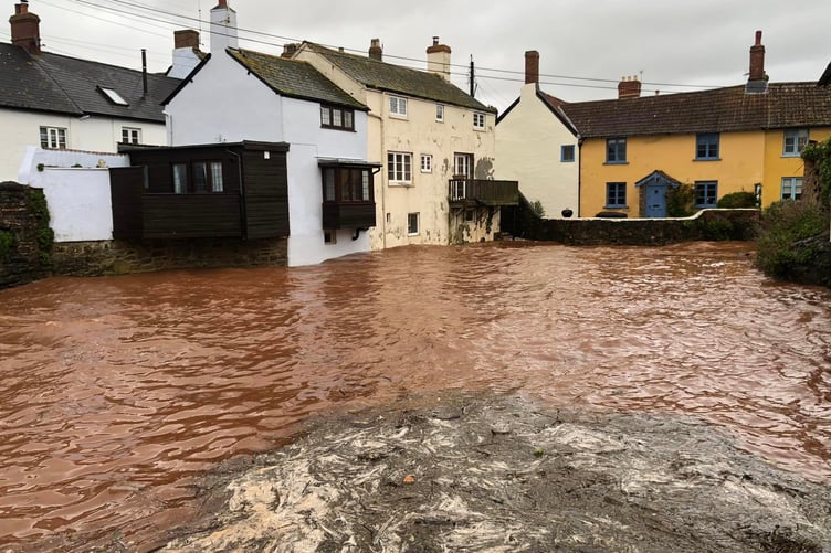 A scene near the Mill, on Washford River, Watchet.