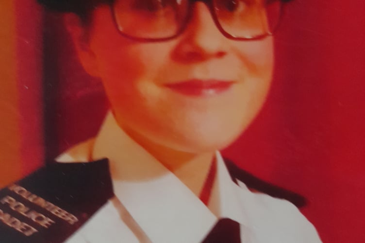 Cariss Stone, 19, in her police cadet volunteer uniform. 