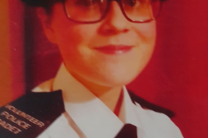 Cariss Stone, 19, in her police cadet volunteer uniform. 
