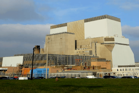 One of the reactor buildings at Hinkley Point B nuclear power station.