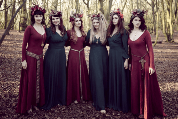 Mediaeval Babes, who will be performing at Dunster Winter Festival in December.