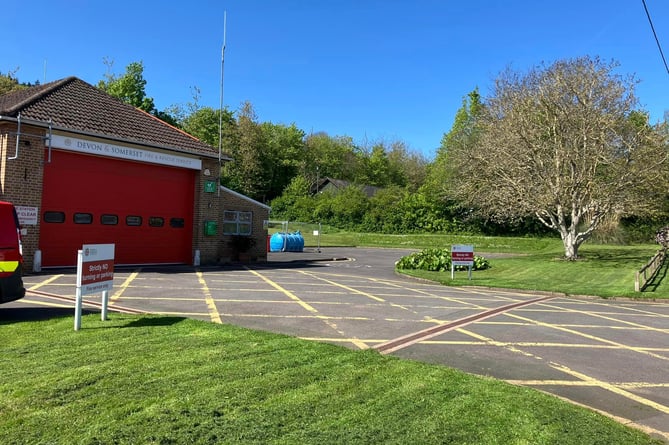 Minehead firefighters have been re-wilding ground next to the town's fire station. 