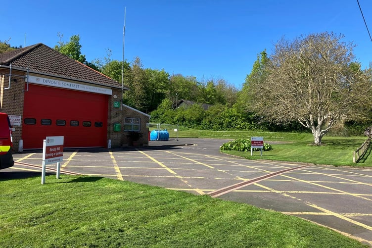 Minehead firefighters have been re-wilding ground next to the town's fire station.