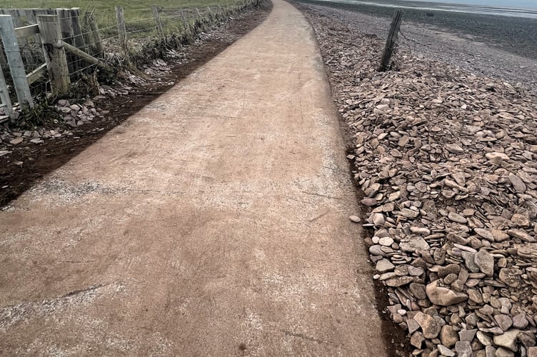 The route to Dunster beach is again accessible. 