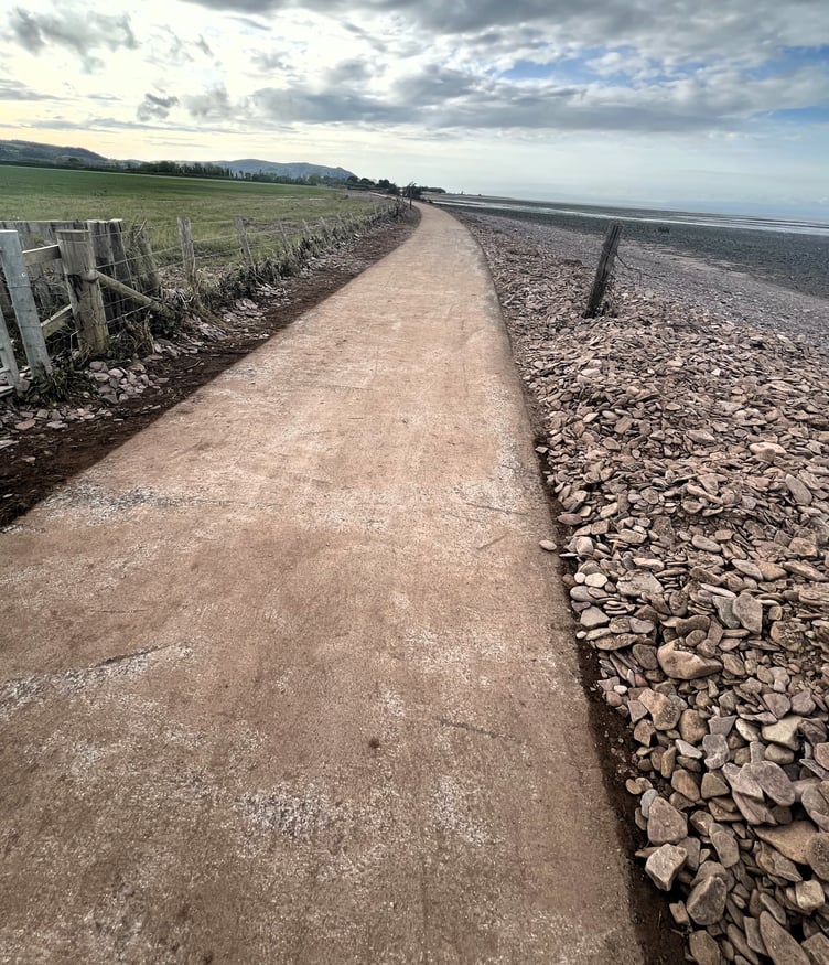 The route to Dunster beach is again accessible.