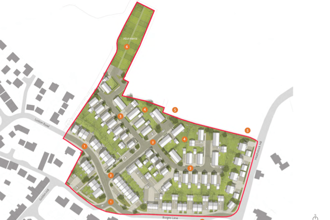 The planned development off Burges Lane looks set to go ahead
