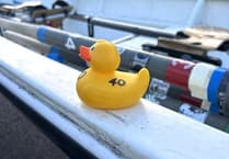 Watchet river duck race escapee is recaptured at sea by town's rowers