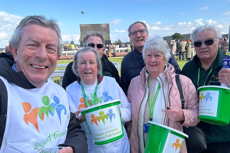 Clinton Rogers and fellow race collectors