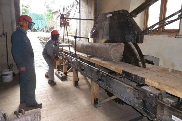 The restored Cowbridge Sawmills, Timberscombe, is open to the public as part of National Mills Weekend on May 12.