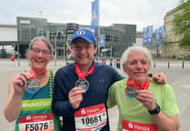Porlock's Nora Maw runs Hamburg marathon with husband, son, and brother