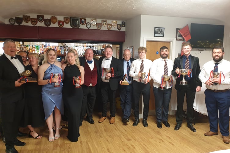 Wiveliscombe Rugby Club award winners