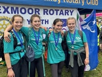Court Fields raise over £200 in 17 mile Exmoor Challenge