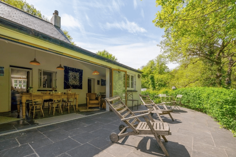 Slate patio