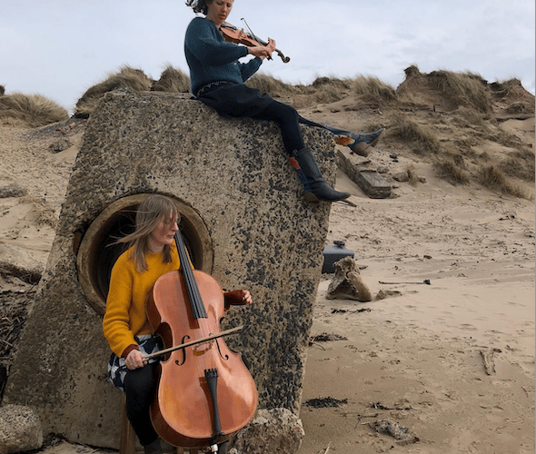 Sequoia - violinist Alice Rickards and cellist Sonia Cromarty - will close Dunster Festival 2024.