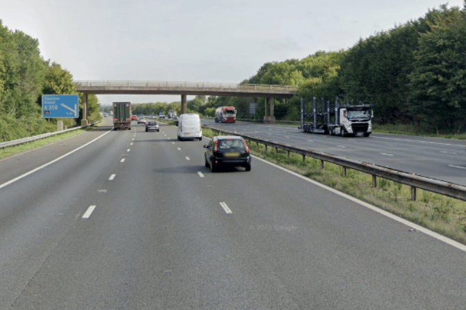 The M5 was closed for an hour after a 'concern for welfare' incident on Monday.