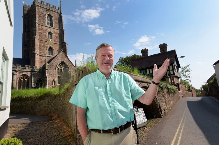 Dunster churchwarden Huw Morgan is keen to see more plays, concerts, and events staged in the village's Grade 1 listed St George's Church.