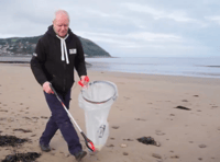 Local eco-friendly entrepreneur leads cleanup effort at Minehead beach