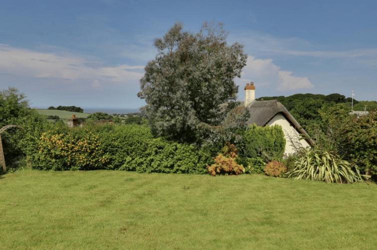 Garden with coastal views