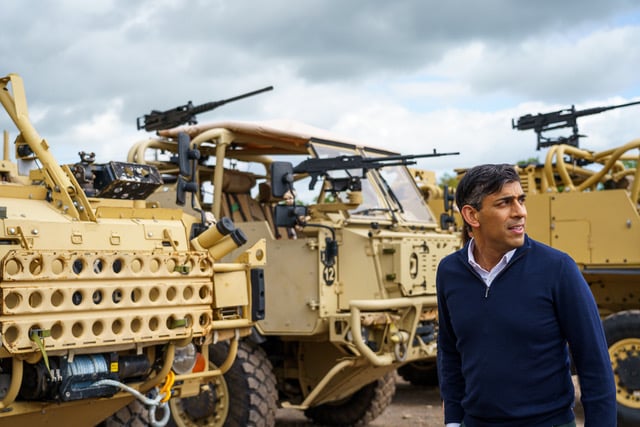 Prime Minister Rishi Sunak was joined by his party's candidate for Taunton and Wellington, in a campaign stop at Supacat in Dunkeswell