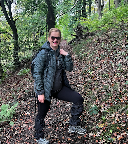 'The Village Pilgrim' Diana Ramona is visiting isolated West Somerset communities to support cancer patients and promote sustainable living.