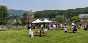 Village holding barbecue for church saint festival