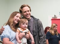 Pop star Olly Murs visited fans at Somerset children's charity