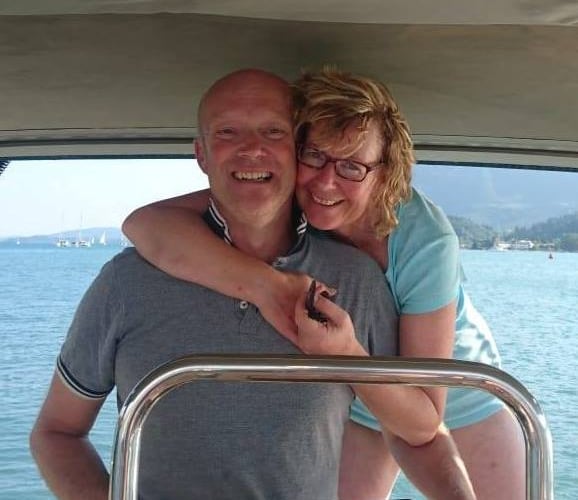 George and Clare Brockis, who are retiring after running Stogursey Motors for nearly 30 years.