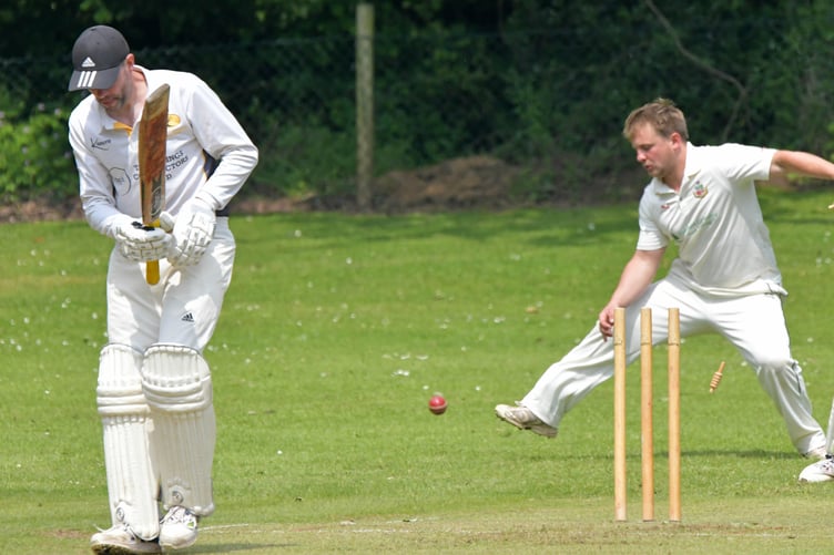 Recent action in the West Somerset League at Sampford Arundel