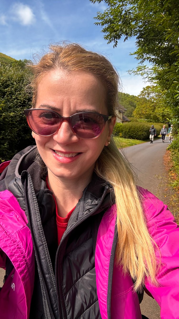 'Village Pilgrim' and cancer survivor Diana Racotea is visiting isolated West Somerset villages.