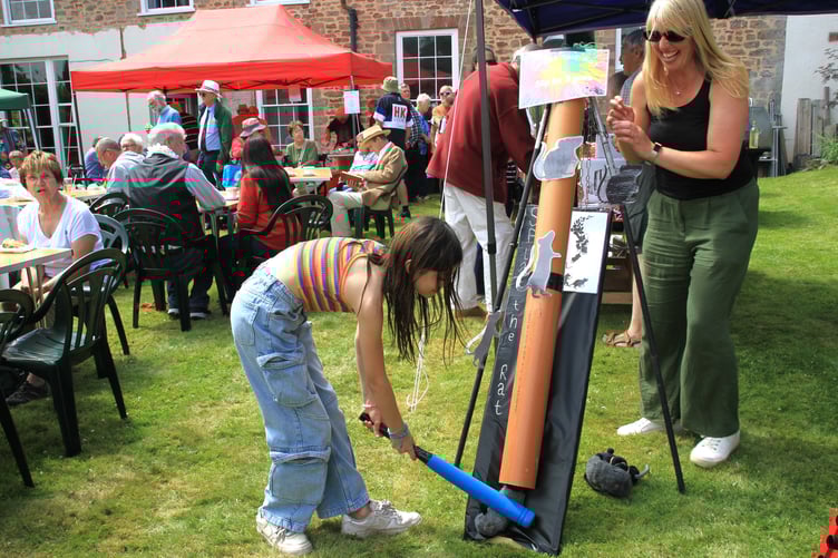 'Splat the rat' proved a popular activity at Sampford Brett village fete.