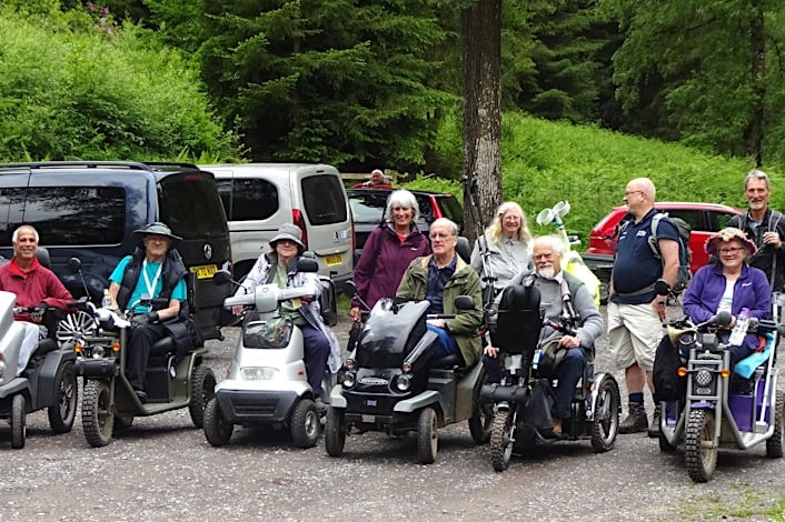 A mobility scooter ramble is part of the weekend's Quantock Hills Walking Festival.