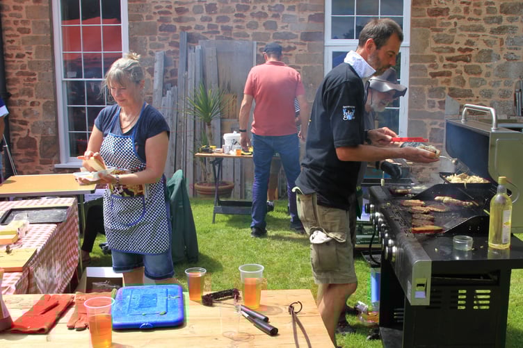 The Sampford Brett village fete barbecue did a roaring trade on Saturday.